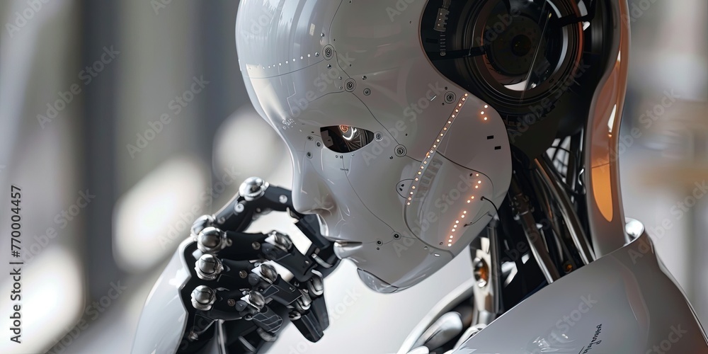 Poster the robot was thinking about learning about new technologies