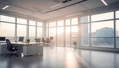 modern office interior with copy space.