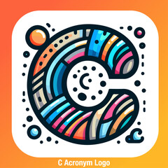 Obraz premium C Acronym logo 