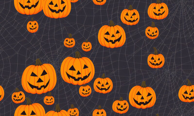 Halloween. Abstract seamless pattern. AI generated.	