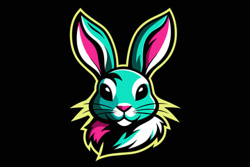 rabit print ready vector t-shirt design sticker