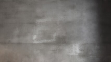 Gray Concrete Wall with Smooth Surface and Gradient, Modern Industrial Aesthetic. Perfectly Lit Background Ideal for Design Projects, Providing Versatile and Contemporary Look.