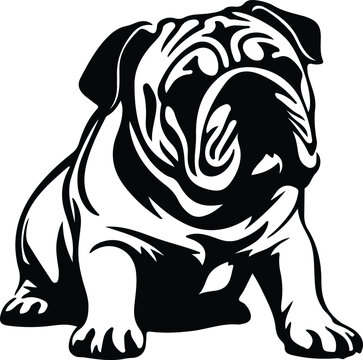 bulldog silhouette
