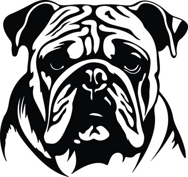 bulldog silhouette