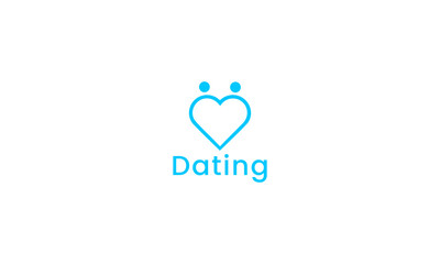 Professional dating love match logo design inspirations
