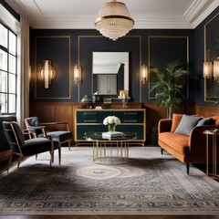 A room with victorian style