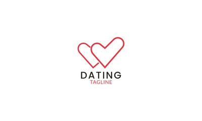 Professional dating love match logo design inspirations