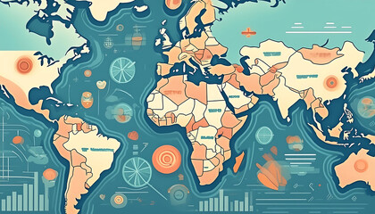 World Maps Infographic Asset Illustrator