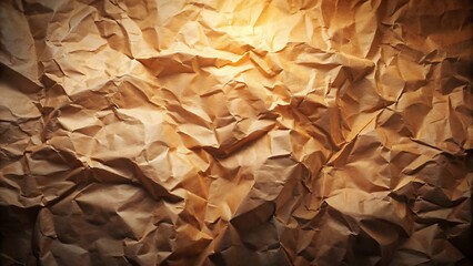 Generative ai. a close up of a light shining on a crumpled paper
