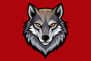 vector design of a Wolf Head 