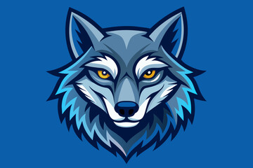 vector design of a Wolf Head 