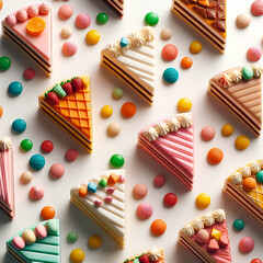 A selection of dessert cake 