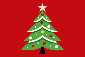 Vector design of a Christmas Tree 