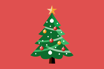 Vector design of a Christmas Tree 