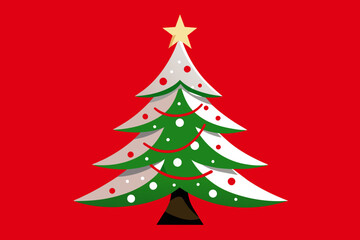 Vector design of a Christmas Tree 