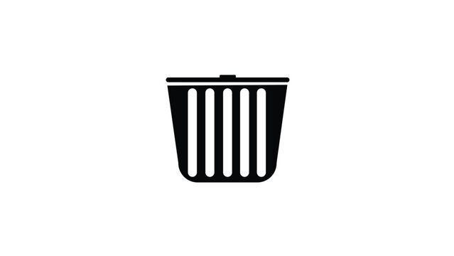 vector icon trash can,Bin simple icon for website. Vector,Trash can icon flat..