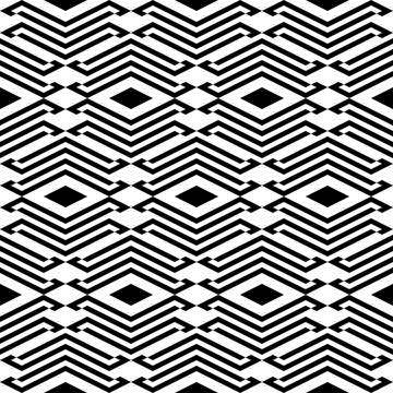 Seamless pattern. Ethnic motif. Diamonds, shapes wallpaper. Shapes background. Rhombuses, figures ornament. Geometric backdrop. Digital paper, textile print, web design, abstract. Vector artwork.
