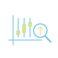 Minimalist Trading Candle Bar Icon