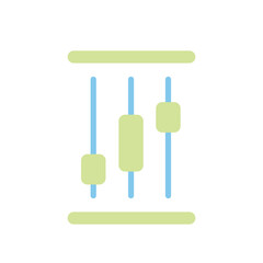 Simple Candle Stick Bar Icon Design