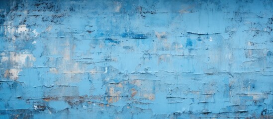 A close up of a fluid electric blue wall with graffiti showcasing a liquid pattern that resembles a...