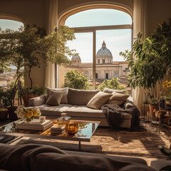 Apartment in Italy with a view, Rome chic apartment