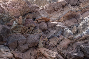 Weathered and oxidized basalt Makapuu point，from the Koʻolau volcano in eastern Oahu, Hawaii Geology. and is about 1.8 million to 3 million years old.  Honolulu 

