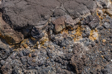 Weathered and oxidized basalt Makapuu point，from the Koʻolau volcano in eastern Oahu, Hawaii Geology. and is about 1.8 million to 3 million years old. Honolulu