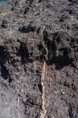Caliche / Calcrete. Weathered and oxidized basalt Makapuu point，from the Koʻolau volcano in eastern Oahu, Hawaii Geology. and is about 1.8 million to 3 million years old. Honolulu