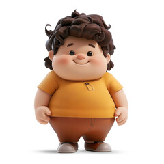 Cute 3D fat boy character