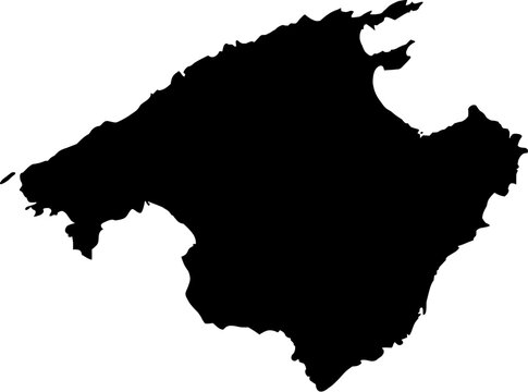 Carte de l'&icirc;le de Majorque aux Bal&eacute;ares