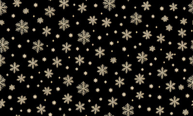 Christmas, New Year. Abstract seamless pattern. AI generated.