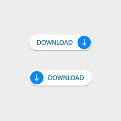 Download button symbol. Arrow down. Download icon vector