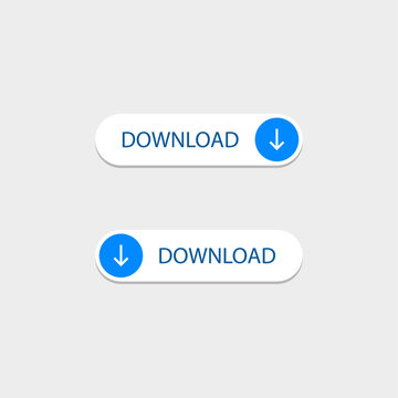 Download button. Arrow down. Download icon vector