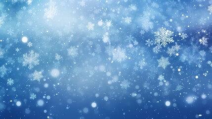 Random falling snow flakes wallpaper. Snowfall dust freeze granules, Snowfall sky white teal blue background
