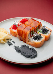 In our restaurant, you can enjoy exquisite cuisine representing Pan-Asian flavors, including fresh seafood such as lobsters, crab, oysters, as well as various types of sushi