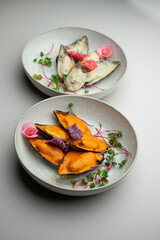 In our restaurant, you can enjoy exquisite cuisine representing Pan-Asian flavors, including fresh seafood such as lobsters, crab, oysters, as well as various types of sushi