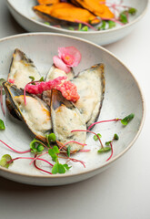 In our restaurant, you can enjoy exquisite cuisine representing Pan-Asian flavors, including fresh seafood such as lobsters, crab, oysters, as well as various types of sushi