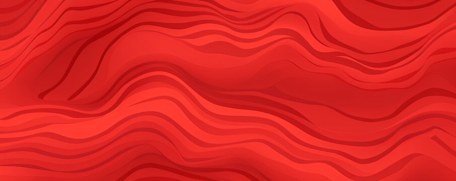 Red topographic line contour map seamless pattern background with copy space 