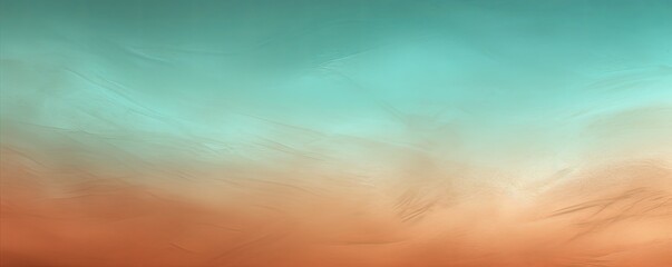 Rust Teal Taffy gradient background barely noticeable thin grainy noise texture, minimalistic design pattern backdrop 