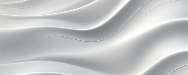 Silver gradient wave pattern background with noise texture and soft surface 