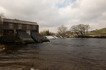 Linton Falls Hydro Plant. Upstream of the Falls you will be able to see the restored hydro-electric plant. This had shut down in the 1940s and fallen into ruin, but was restored and re-opened in 2012 