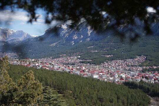 
Akcatekir city view, one of the popular plateau areas of Adana province
