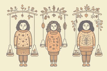 Fat obese sad woman standing on scales having weight problems feeling stressed. Obese and overweight people concept. - obrazy, fototapety, plakaty