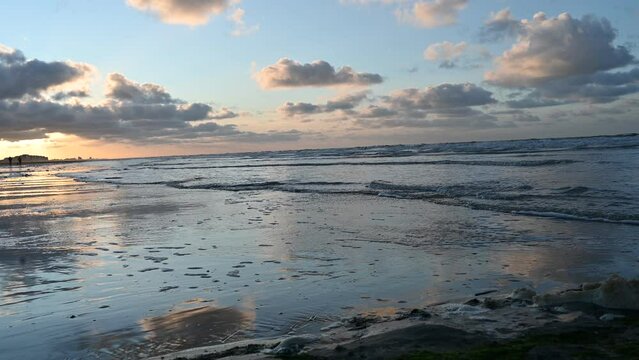 sunset on the beach