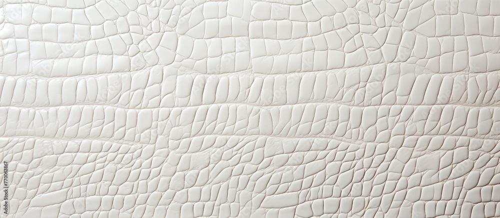 Poster a closeup of a beige leather texture with a crocodile pattern, resembling a composite material. the 