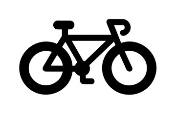 bicycle icon silhouette vector illustration