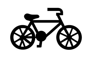 Fototapeta na wymiar bicycle icon silhouette vector illustration