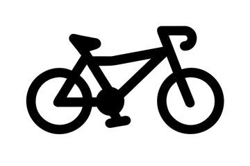 bicycle icon silhouette vector illustration
