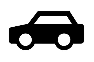 car icon silhouette vector illustration