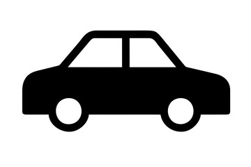 car icon silhouette vector illustration